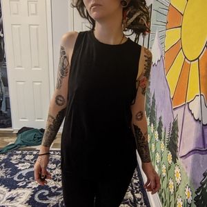 Adidas sleeveless black workout tank